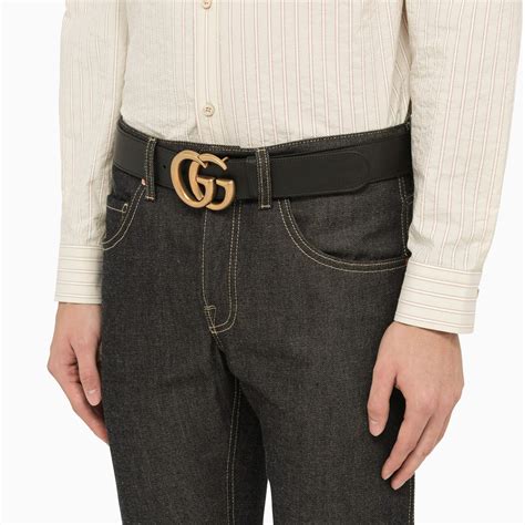 cintura nera gucci